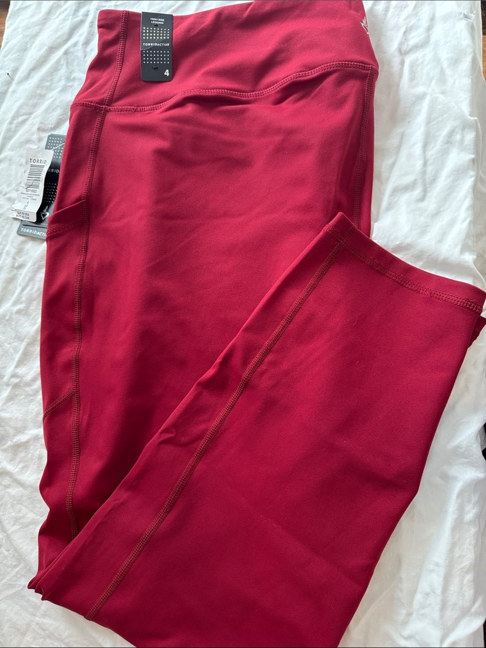 torrid Burgundy High-Waist Active Leggings
